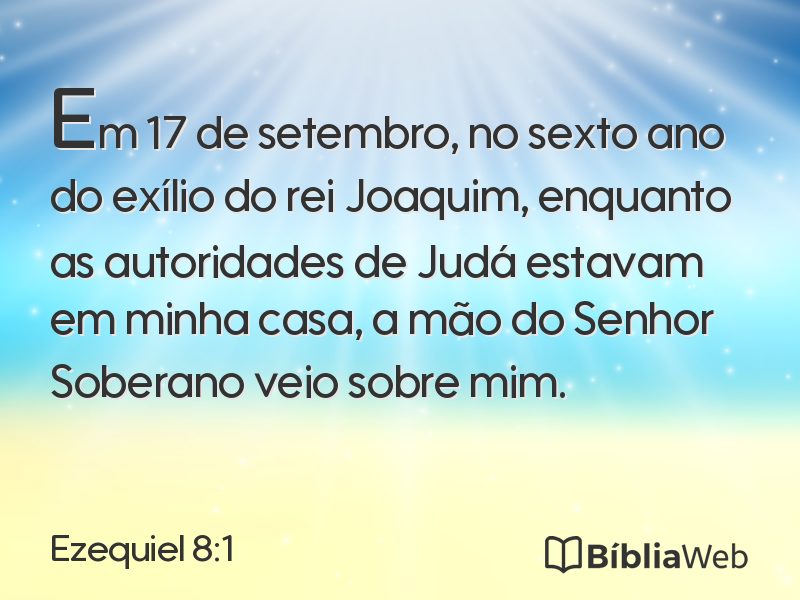 Ezequiel 8:1 em imagem para compartilhar