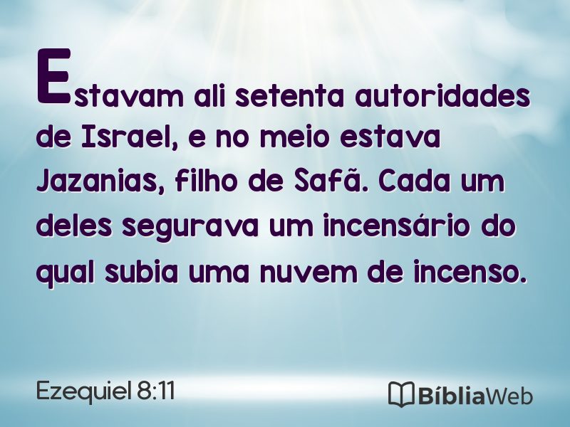 Ezequiel 8:11 em imagem para compartilhar