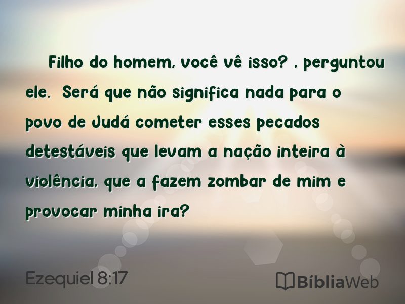 Ezequiel 8:17 em imagem para compartilhar
