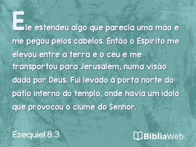 Ezequiel 8:3 em imagem para compartilhar