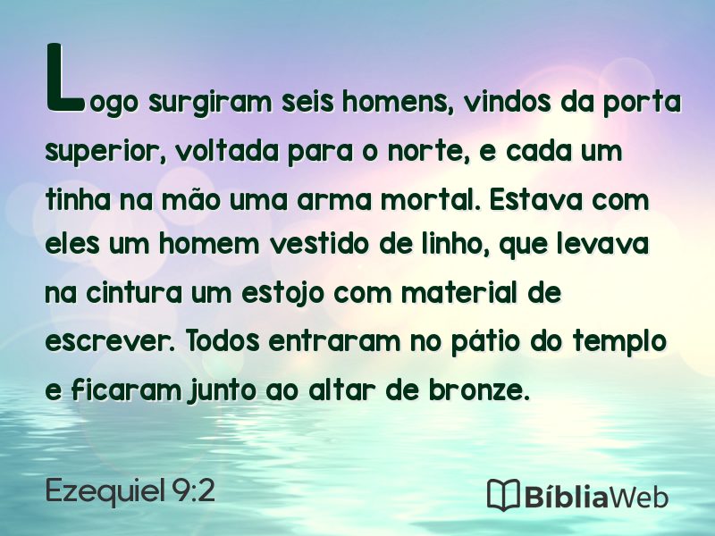 Ezequiel 9:2 em imagem para compartilhar