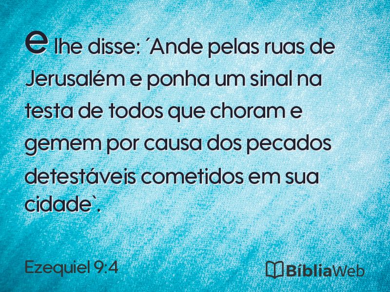 Ezequiel 9:4 em imagem para compartilhar