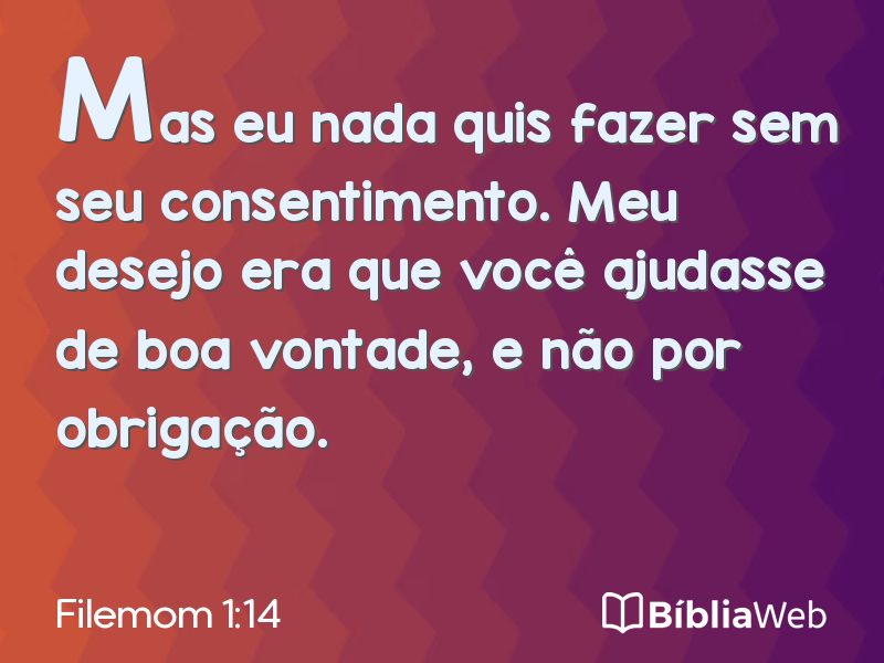 Filemom 1:14 em imagem para compartilhar