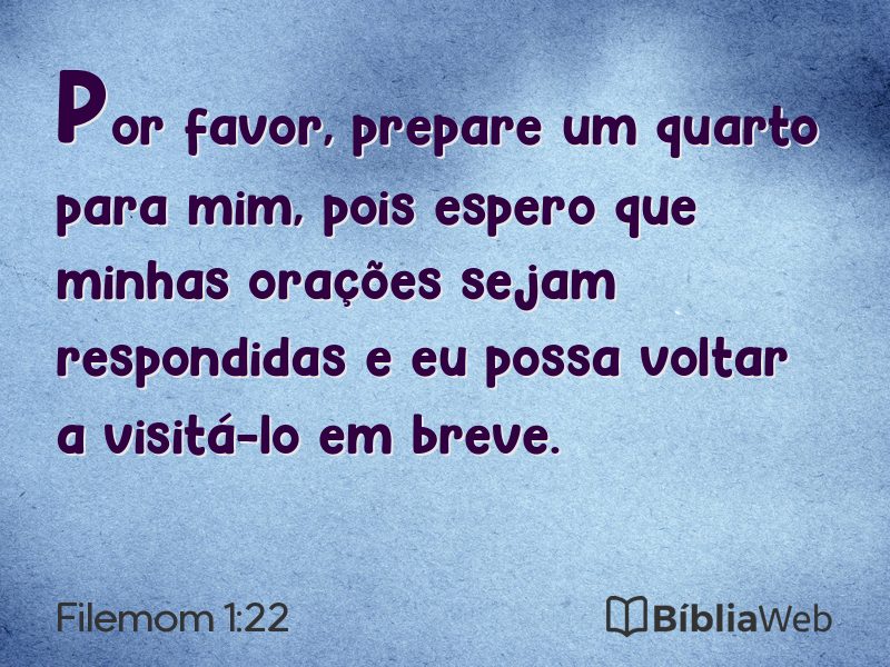 Filemom 1:22 em imagem para compartilhar