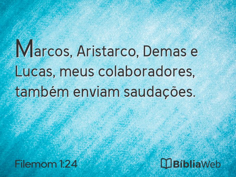 Filemom 1:24 em imagem para compartilhar