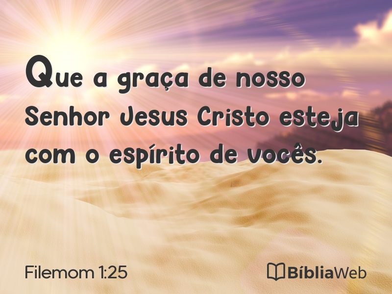 Filemom 1:25 em imagem para compartilhar