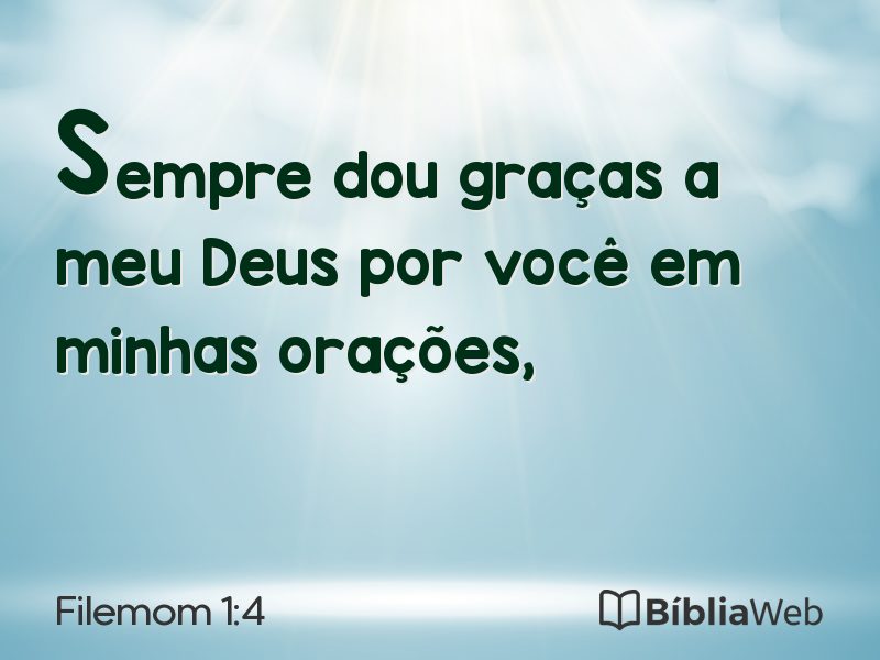 Filemom 1:4 em imagem para compartilhar