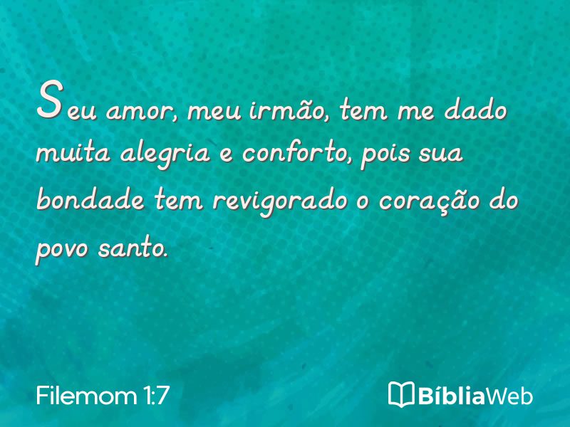 Filemom 1:7 em imagem para compartilhar