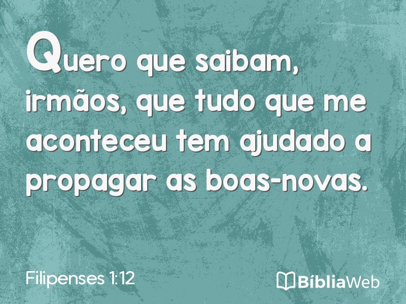 Filipenses 1:12 em imagem para compartilhar