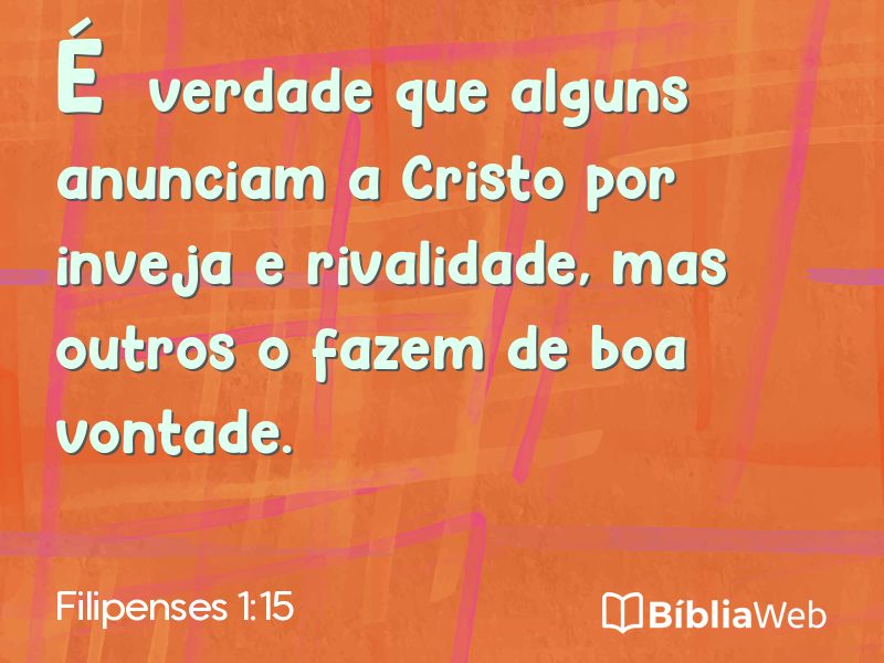 Filipenses 1:15 em imagem para compartilhar