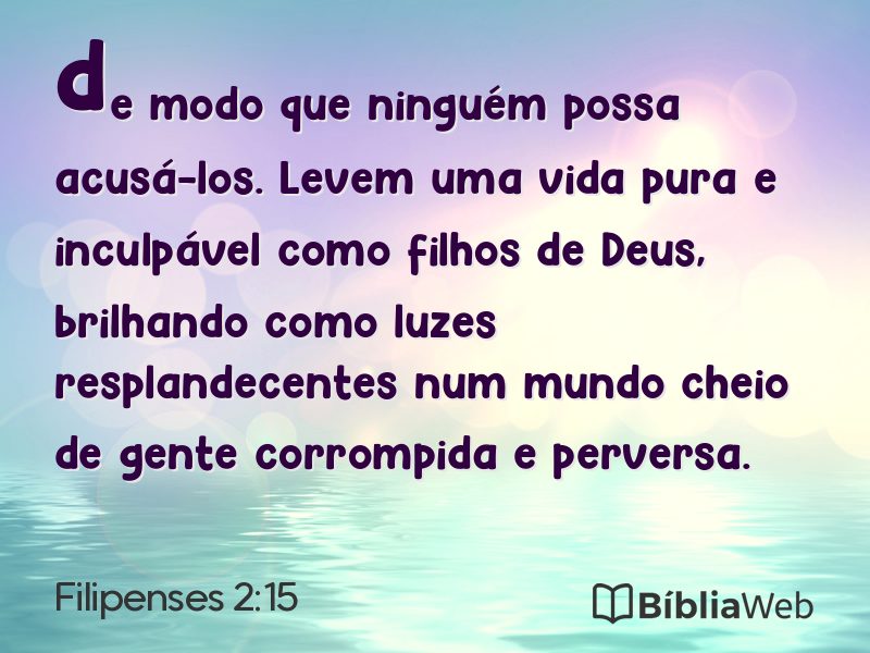 Filipenses 2:15 em imagem para compartilhar