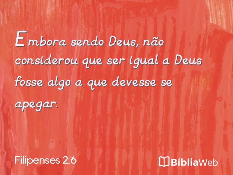 Filipenses 2:6 em imagem para compartilhar
