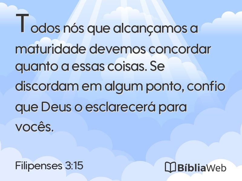 Filipenses 3:15 em imagem para compartilhar
