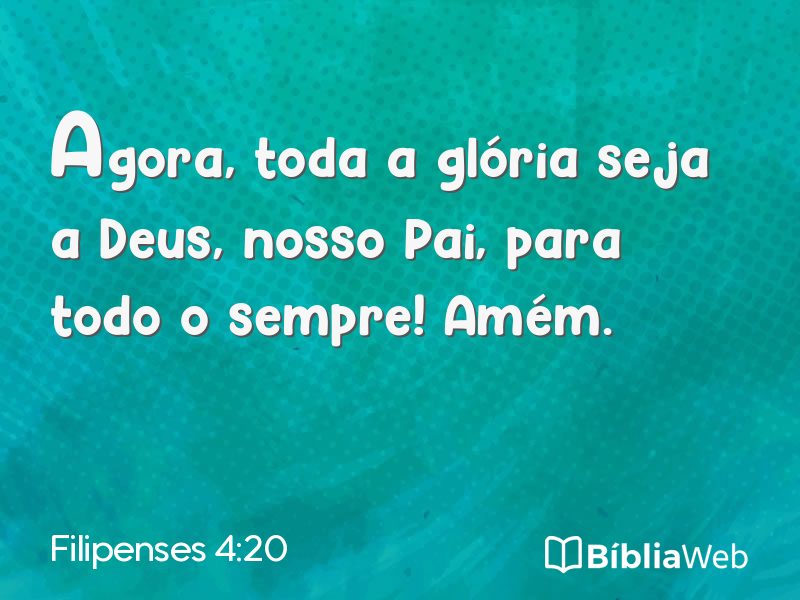 Filipenses 4:20 em imagem para compartilhar