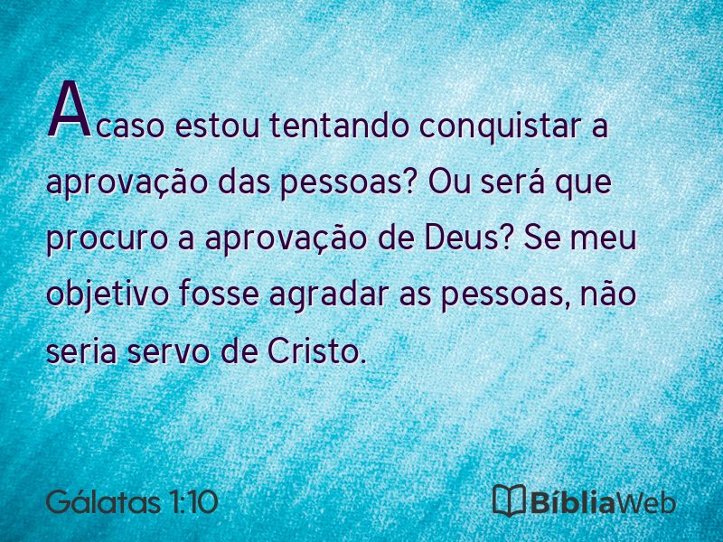 Gálatas 1:10 em imagem para compartilhar