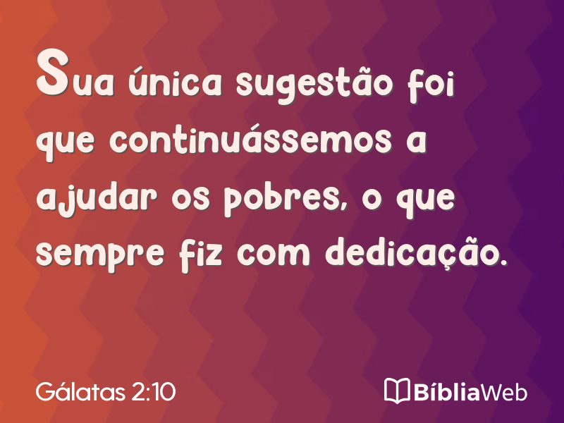 Gálatas 2:10 em imagem para compartilhar