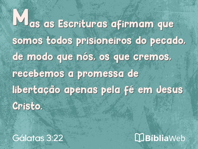 Gálatas 3:22 em imagem para compartilhar
