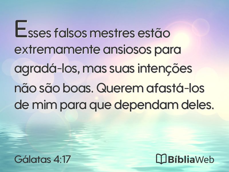 Gálatas 4:17 em imagem para compartilhar