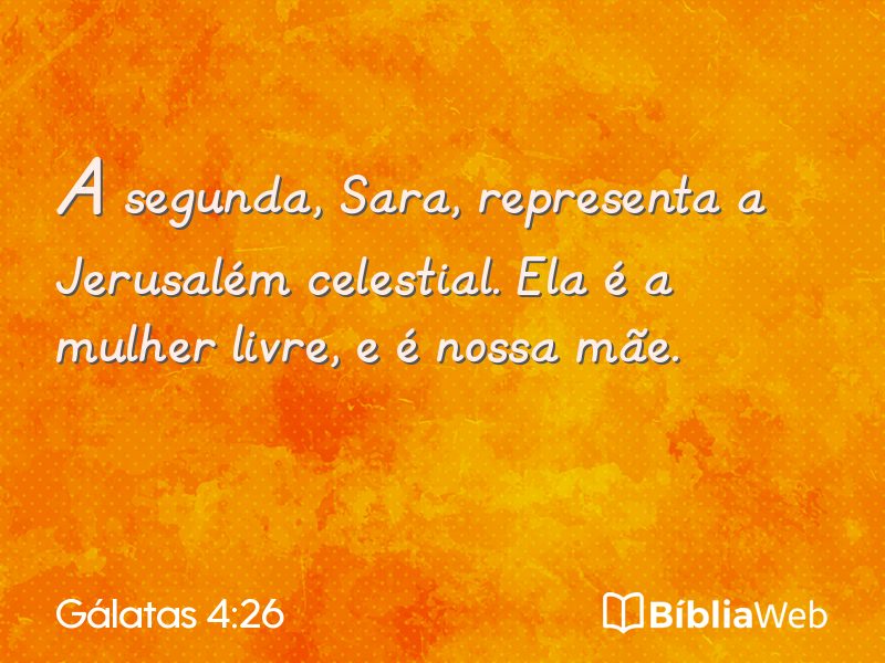 Gálatas 4:26 em imagem para compartilhar