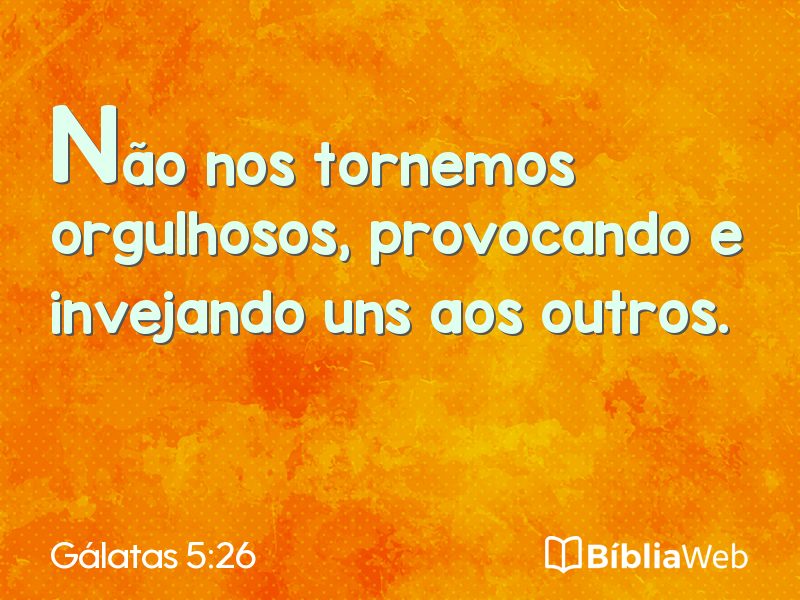 Gálatas 5:26 em imagem para compartilhar