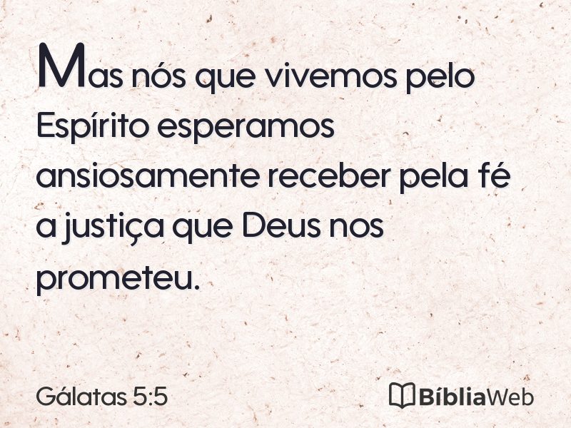 Gálatas 5:5 em imagem para compartilhar