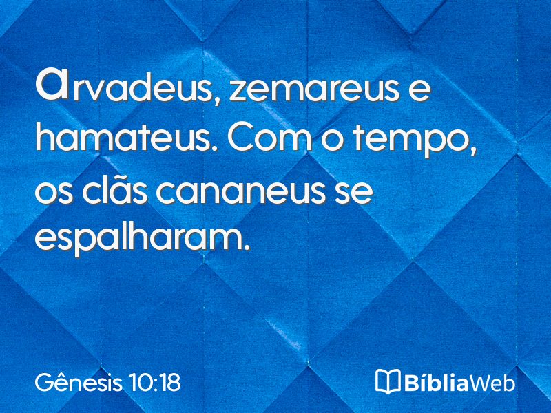 Gênesis 10:18 em imagem para compartilhar
