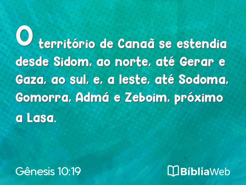 Gênesis 10:19 em imagem para compartilhar