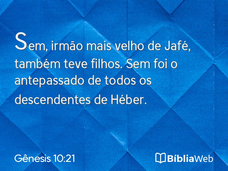 Gênesis 10:21 em imagem para compartilhar