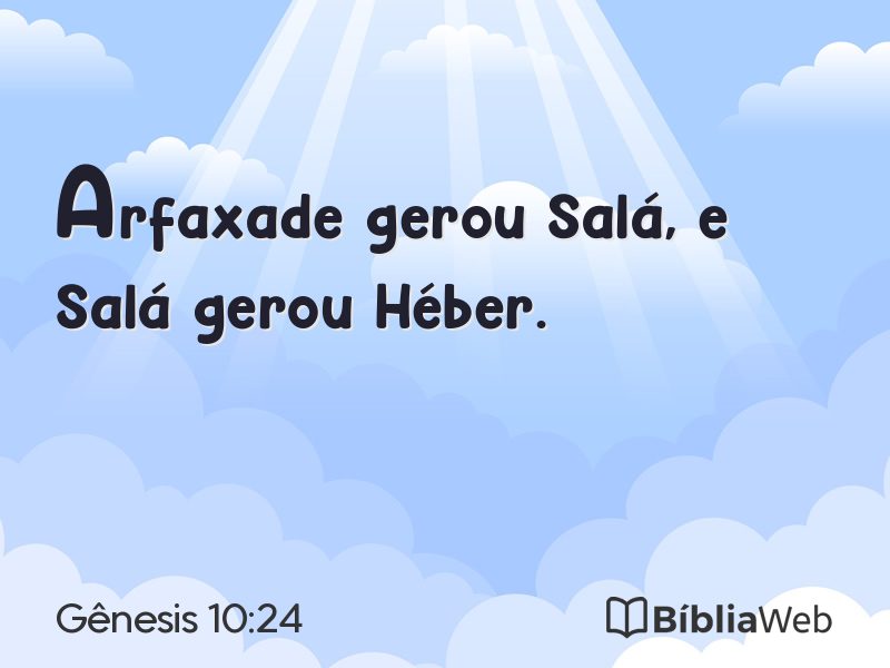 Gênesis 10:24 em imagem para compartilhar