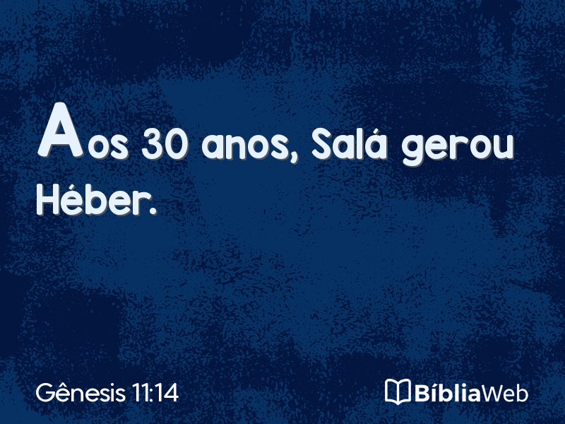 Gênesis 11:14 em imagem para compartilhar
