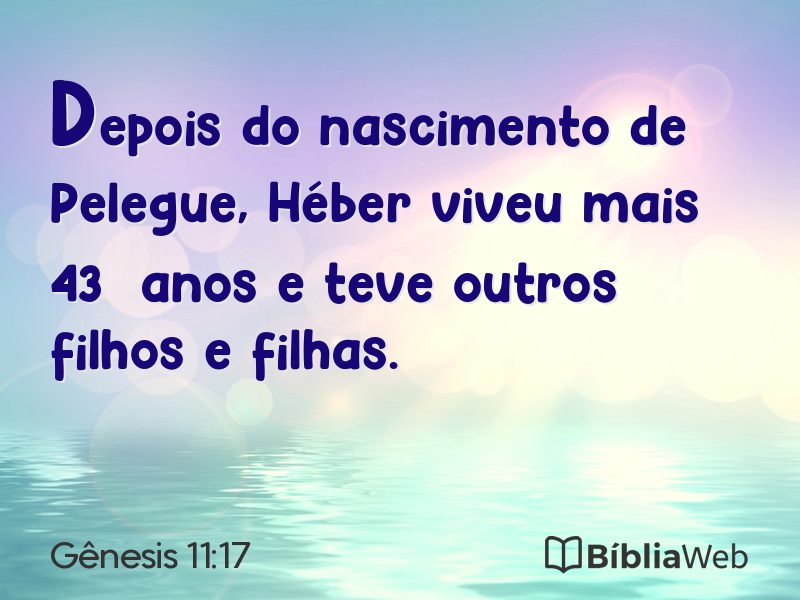 Gênesis 11:17 em imagem para compartilhar