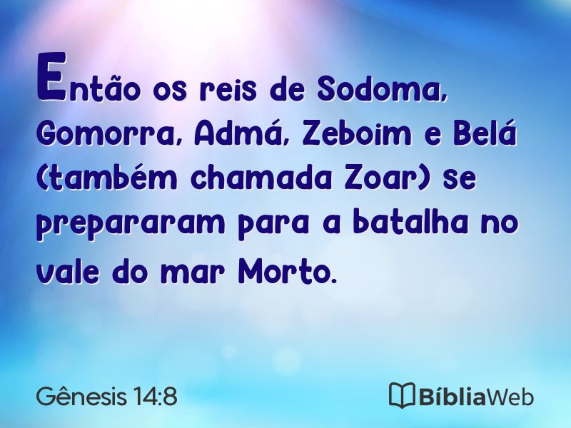 Gênesis 14:8 em imagem para compartilhar