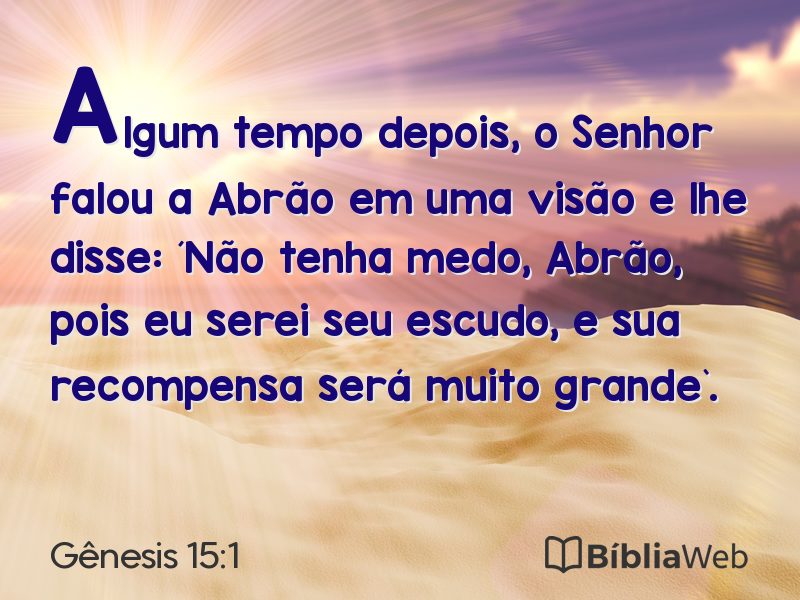 Gênesis 15:1 em imagem para compartilhar