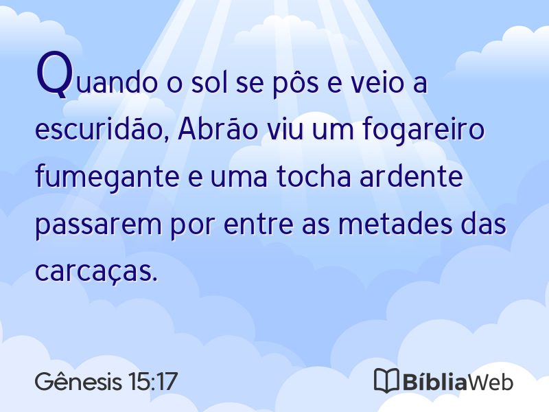 Gênesis 15:17 em imagem para compartilhar