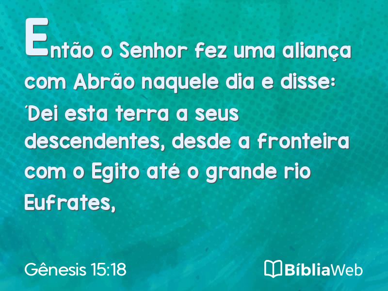 Gênesis 15:18 em imagem para compartilhar