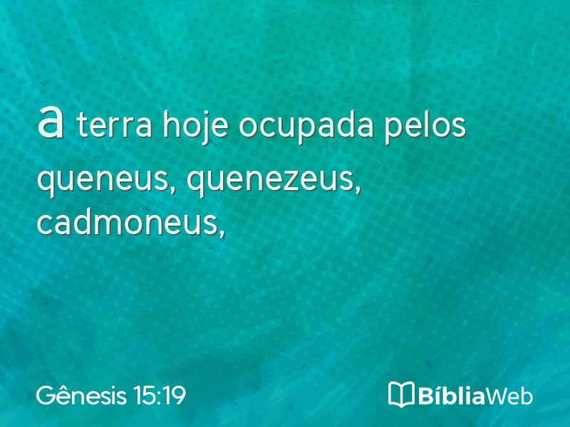 Gênesis 15:19 em imagem para compartilhar
