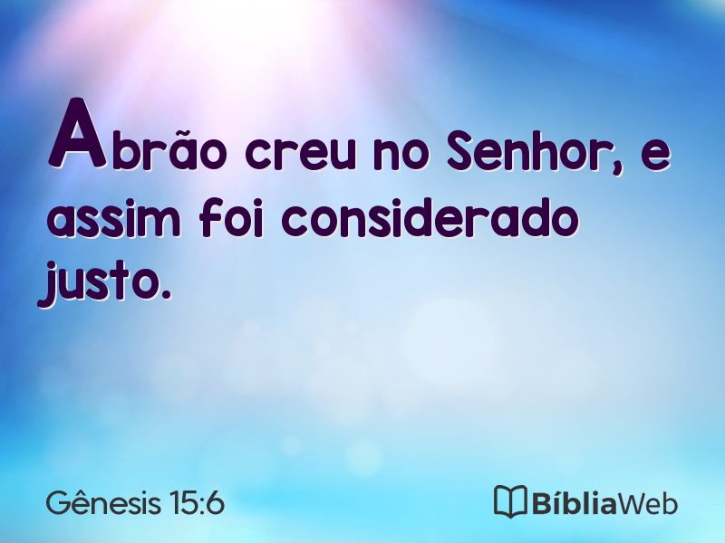 Gênesis 15:6 em imagem para compartilhar