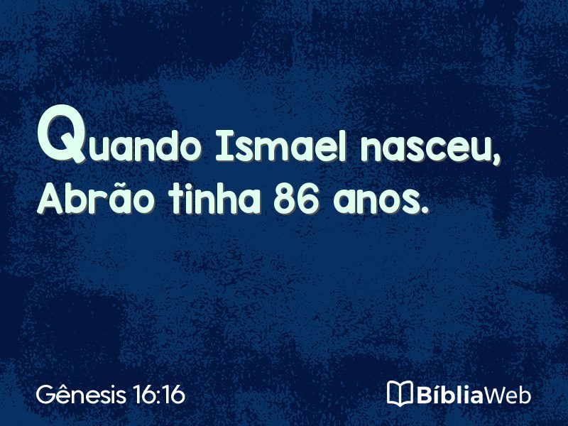 Gênesis 16:16 em imagem para compartilhar