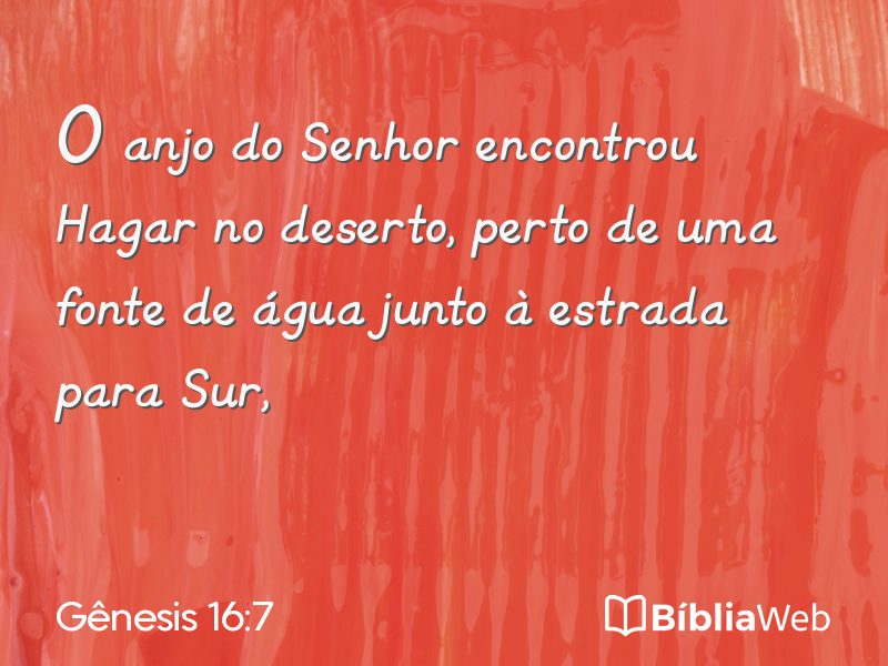 Gênesis 16:7 em imagem para compartilhar
