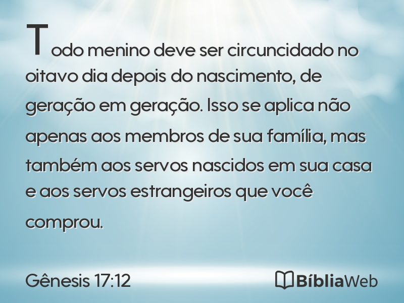 Gênesis 17:12 em imagem para compartilhar