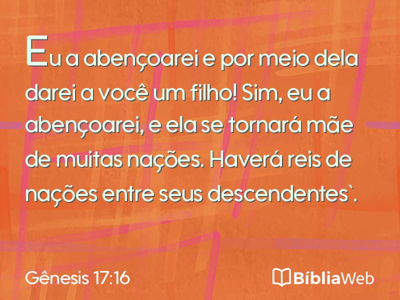 Gênesis 17:16 em imagem para compartilhar