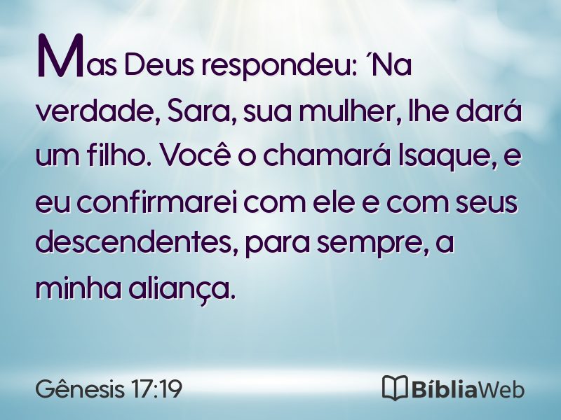 Gênesis 17:19 em imagem para compartilhar