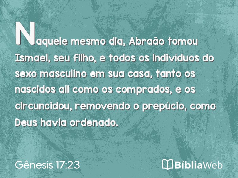 Gênesis 17:23 em imagem para compartilhar