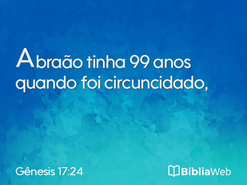 Gênesis 17:24 em imagem para compartilhar