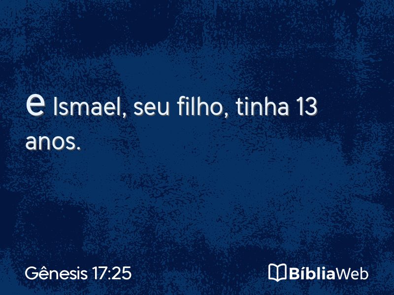 Gênesis 17:25 em imagem para compartilhar