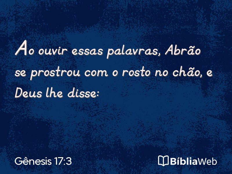 Gênesis 17:3 em imagem para compartilhar