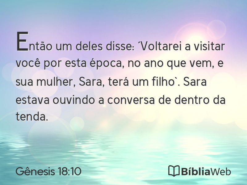 Gênesis 18:10 em imagem para compartilhar