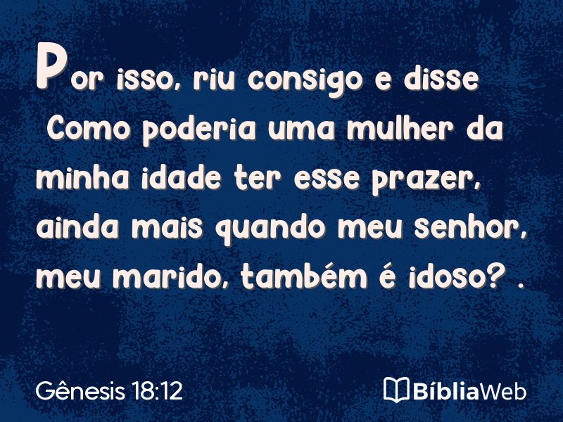 Gênesis 18:12 em imagem para compartilhar