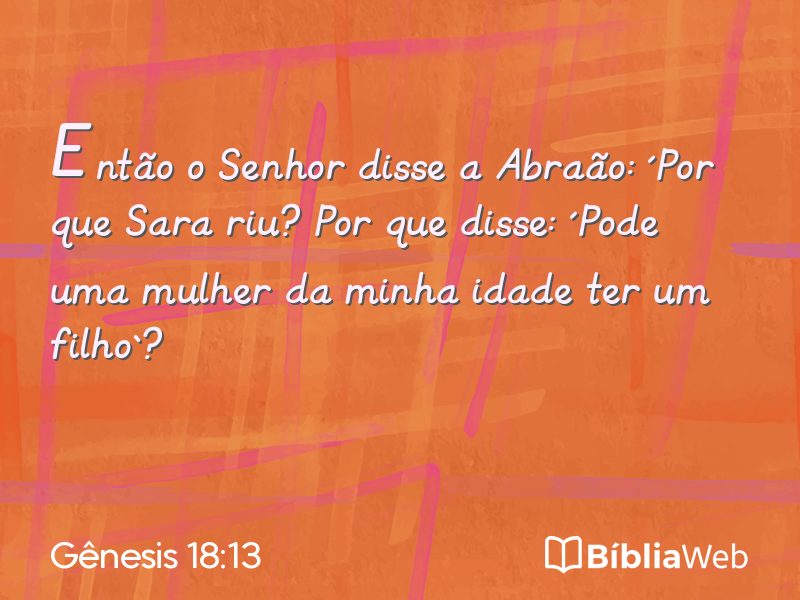 Gênesis 18:13 em imagem para compartilhar