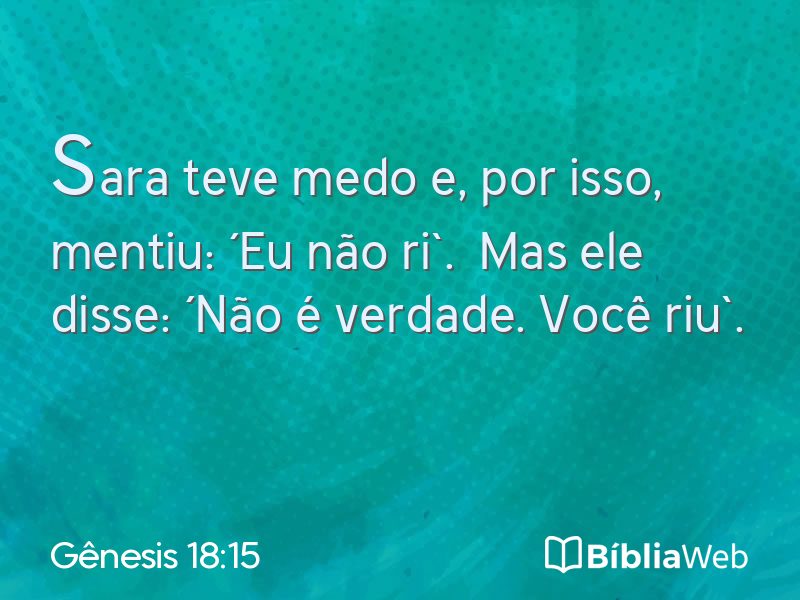 Gênesis 18:15 em imagem para compartilhar